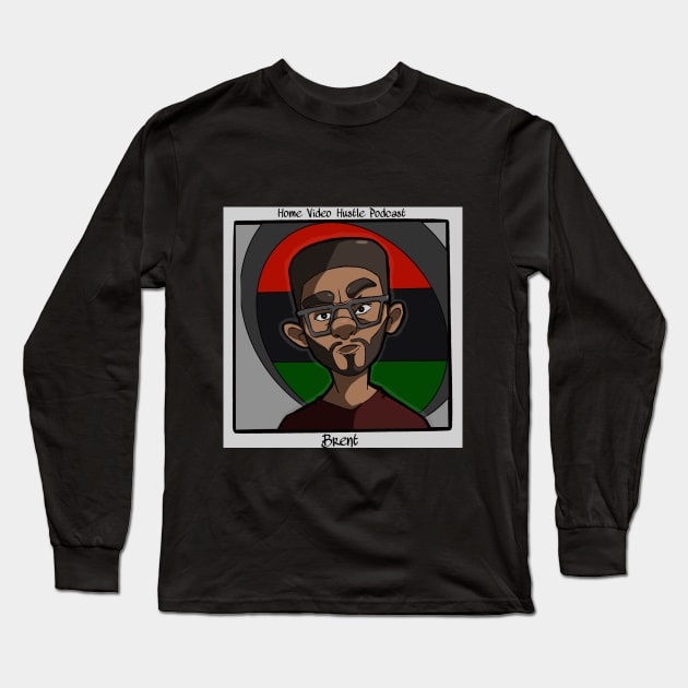 HVHPodcast - Brent (Drawn by: pdmac779) Long Sleeve T-Shirt by HVHPodcast